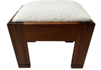 Art Deco Modernist Stool by J.A. Muntendam for L.O.V. Oosterbeek, 1920s